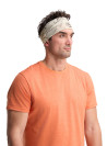 Bandana crema unisex deportiva para niños, ideal para actividades al aire libre y protección UV.