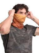 Bandana naranja unisex para niños, estilo deportivo, ideal para actividades al aire libre.