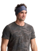 Bandana gris unisex para niño, estilo deportivo, ideal para actividades al aire libre, 100% poliéster reciclado.