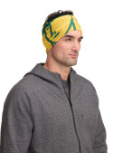 Bandana amarilla unisex para niños, ligera y fresca, perfecta como bufanda o cinta para la cabeza.