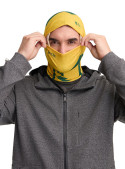 Bandana amarilla unisex deportiva para niños, ideal para actividades al aire libre y protección UV.