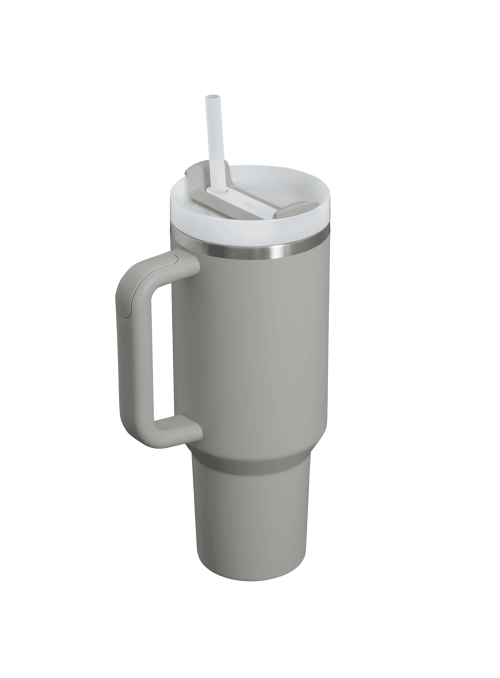 Vasos gris para niños, estilo outdoor, ideal para actividades al aire libre, acero inoxidable.