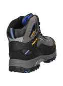 Zapato gris de cuero nobuck para hombre, con forro térmico y plantilla anatómica intercambiable.