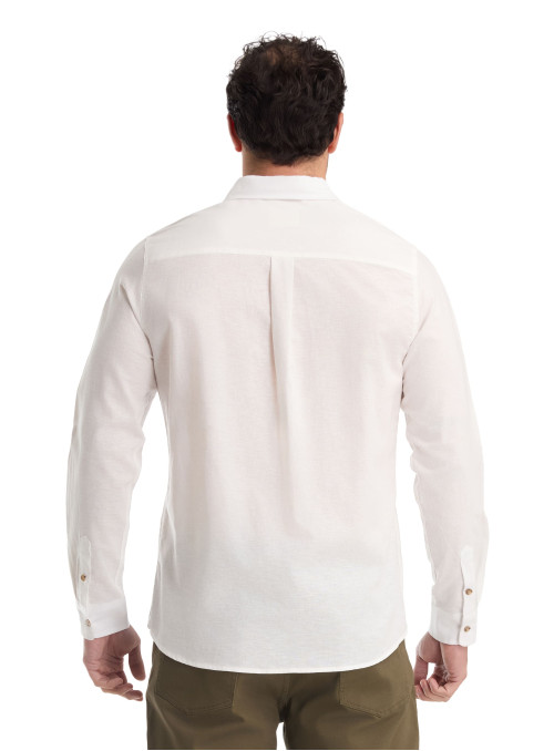 Camisa Pura - Lino K868 PANAMA JACK BLANCO