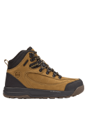 Botín outdoor camel de cuero para hombre, con interior cómodo y resistente a desgaste, adecuado para uso urbano y rural.