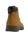 Calzado de cuero camel masculino, ideal para uso diario, con suela antideslizante y acolchado en talón y tobillo.