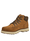 "Calzado outdoor masculino café, resistente y texturizado