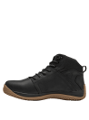 Botín masculino negro, diseñado para actividades outdoor, con acolchado en el cuello y lengüeta para confort extra.