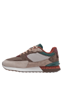 zapatilla multicolor para hombre, estilo casual, ajuste seguro con cordones trenzados, puntera reforzada para protección.