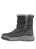 Bota azul de mujer, suela gruesa de goma antideslizante, ofrece buen agarre y aislación del frío.