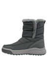 Bota azul de mujer, suela gruesa de goma antideslizante, ofrece buen agarre y aislación del frío.