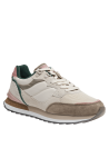 Zapatilla beige de mujer, ideal para uso prolongado, suela ligeramente levantada en el talón para pisada suave.