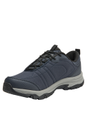 zapatilla azul outdoor para hombre con cordones y acolchado en el tobillo para ajuste y comodidad.