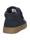 Botín azul infantil casual con cierre de velcro doble para ajuste rápido y seguro, suela gruesa y antideslizante.