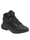 Botín negro para hombre, estilo outdoor, con diseño robusto y moderno, ideal para actividades al aire libre.