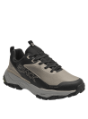 Zapatilla taupe de trail running para hombre, robusta y moderna, ideal para actividades al aire libre.