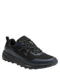 zapatilla de hombre azul con tecnología EXOTRAX para máxima estabilidad y sujeción en trail running.