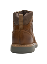 Botín café de cuero para hombre, estilo casual, ideal para aventuras urbanas y al aire libre.