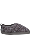 Pantufla de mujer, diseño acolchado y versátil, estampado animal print, cómoda para descanso.