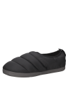 Pantufla casual negra para hombre, ofrece soporte y funcionalidad, ideal para quienes valoran la comodidad moderna.