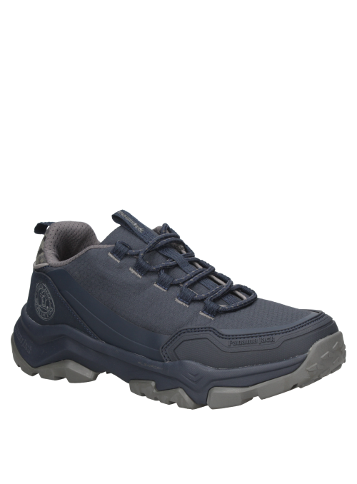 forro textil y sintético de la zapatilla azul casual para hombre.