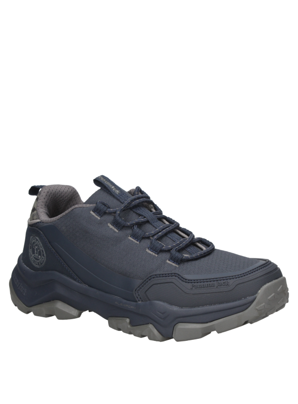 forro textil y sintético de la zapatilla azul casual para hombre.