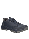 forro textil y sintético de la zapatilla azul casual para hombre.