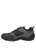 Calzado deportivo gris para hombre, suela gruesa antideslizante, ideal para actividades al aire libre.