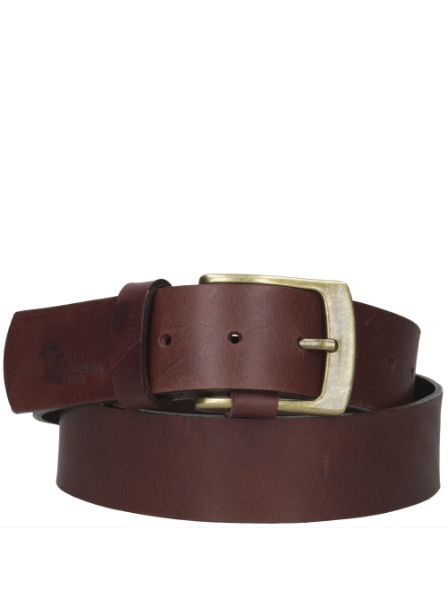 cinturón café hombre urbano 100% cuero ideal para uso diario