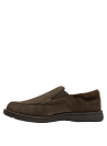 Zapato de hombre en cuero café oscuro, diseño clásico y versátil, ideal para un look casual elegante.