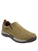 Zapato de cuero taupe para hombre, combina con jeans o pantalones de tela.