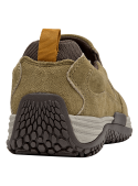 Zapato taupe de cuero para hombre, estilo outdoor, minimalista y sin cordones.
