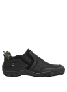 zapatilla casual de cuero negro para mujer, perfecta para uso diario y ocasiones semi-formales