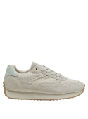 zapatilla urbana de cuero beige para mujer, perfecta para ocasiones informales y semi-formales