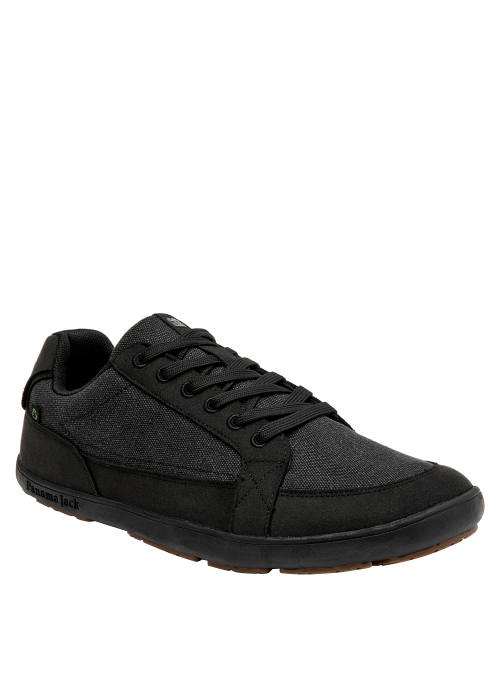 zapatilla negra de hombre adecuada para el día a día, ideal para salidas informales y paseos.