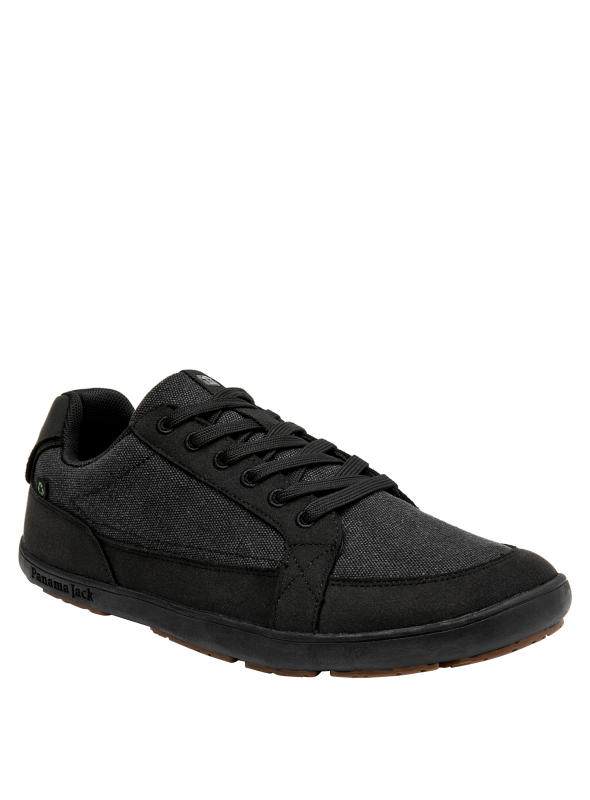 zapatilla negra de hombre adecuada para el día a día, ideal para salidas informales y paseos.
