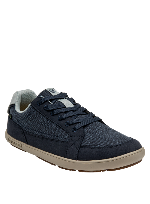 zapatilla azul para hombre estilo streetwear con detalles mínimos