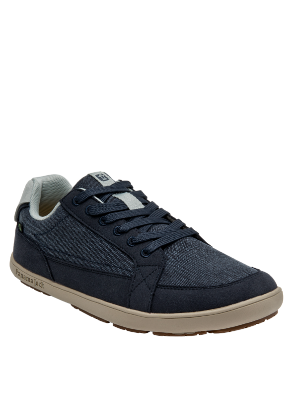 zapatilla azul para hombre estilo streetwear con detalles mínimos