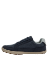 zapatilla casual azul marino con textura suave ideal para uso diario