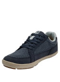 calzado sintético azul versátil con cordones a juego y logo discreto
