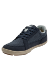 calzado sintético azul versátil con cordones a juego y logo discreto