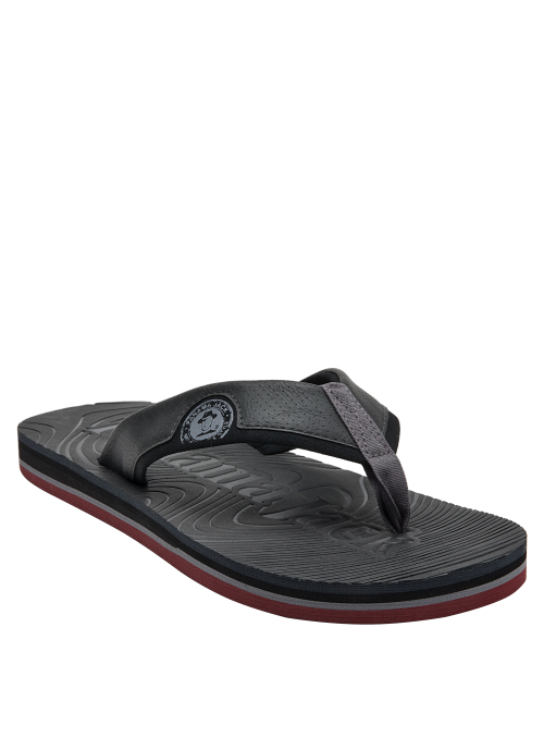 Sandalia gris con diseño tipo hawaiana, perfecta para ocasiones informales y al aire libre.