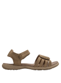 Sandalia utilitaria beige, cómoda y resistente, perfecta para paseos y actividades diarias.