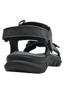 Sandalia gris para hombre con correas ajustables y suela antideslizante, ideal para actividades al aire libre.