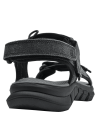 Sandalia gris para hombre con correas ajustables y suela antideslizante, ideal para actividades al aire libre.