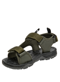 Calzado sintético resistente con malla lateral para ventilación y comodidad en climas cálidos.
