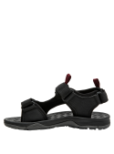 Sandalia infantil negra, estilo casual, ideal para actividades al aire libre.