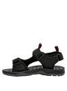 Sandalia infantil negra, estilo casual, ideal para actividades al aire libre.