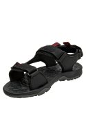 Sandalia deportiva de material sintético, fácil de limpiar y resistente.