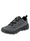 calzado deportivo gris para hombre con cordones negros reflectantes y estructura lateral de soporte